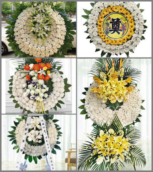 山西晋中灵石县南关镇王家岭村花圈速递